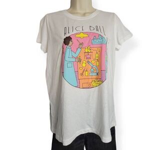 Rebel Girl Alice Ball Graphic Tee Medium